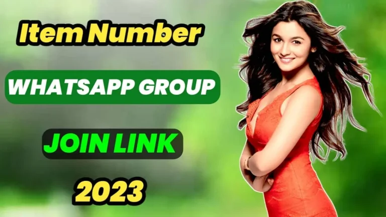 Item Number Whatsapp Group Link